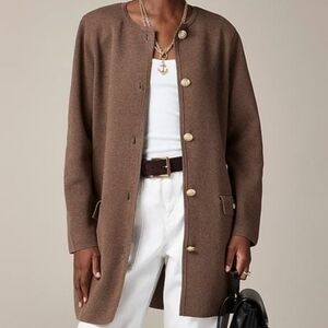 J.Crew Brown Cardigan with Gold Buttons